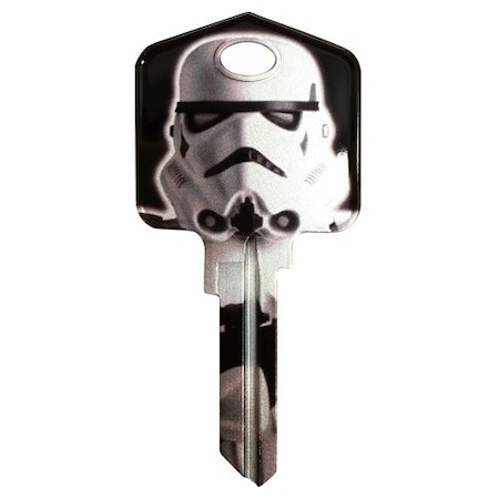 Hillman HILLMAN Star Wars Stormtrooper House/Padlock Universal Key Blank KW1/10 Single, PK5 94864